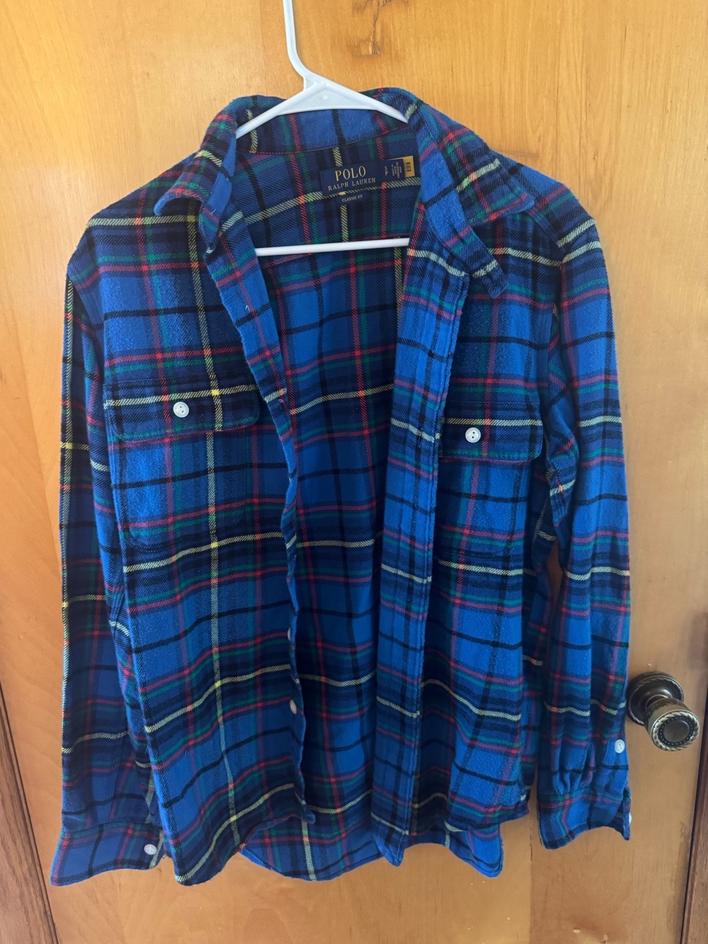 Polo by Ralph Lauren Blue Plaid Lightweight Shirt Jacket